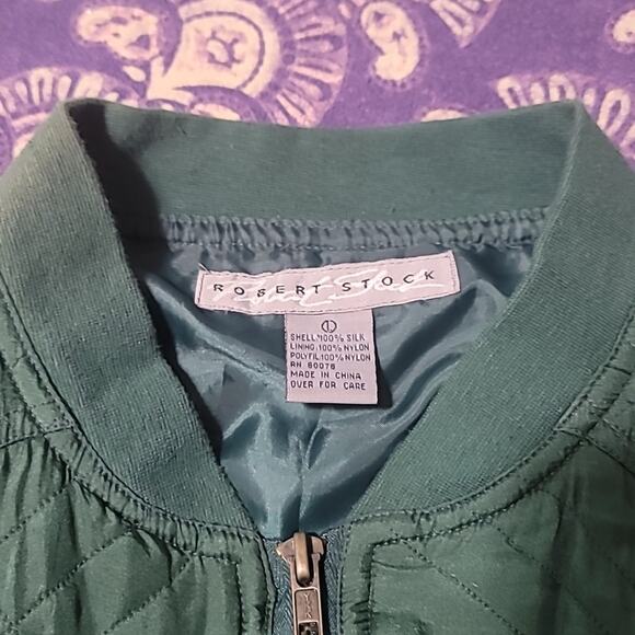 Rico y Suave Silk Quilted Bomber Jacket 90s-supreme - Picture 2 of 10